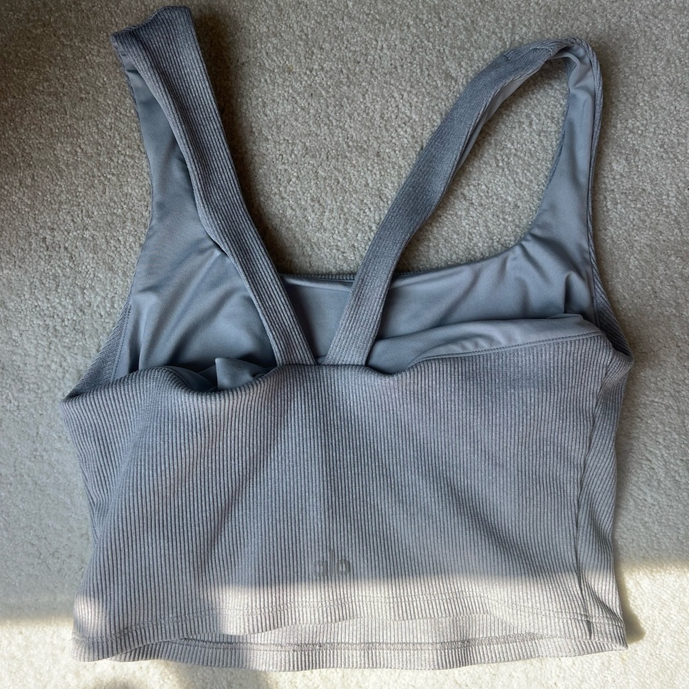 Alosoft Ribbed Chic Bra Tank